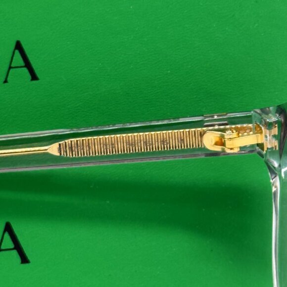 NEW BV1294O 004 BOTTEGA VENETA GREY UNISEX BOTTEGA VENETA EYEGLASSES - Picture 6 of 9